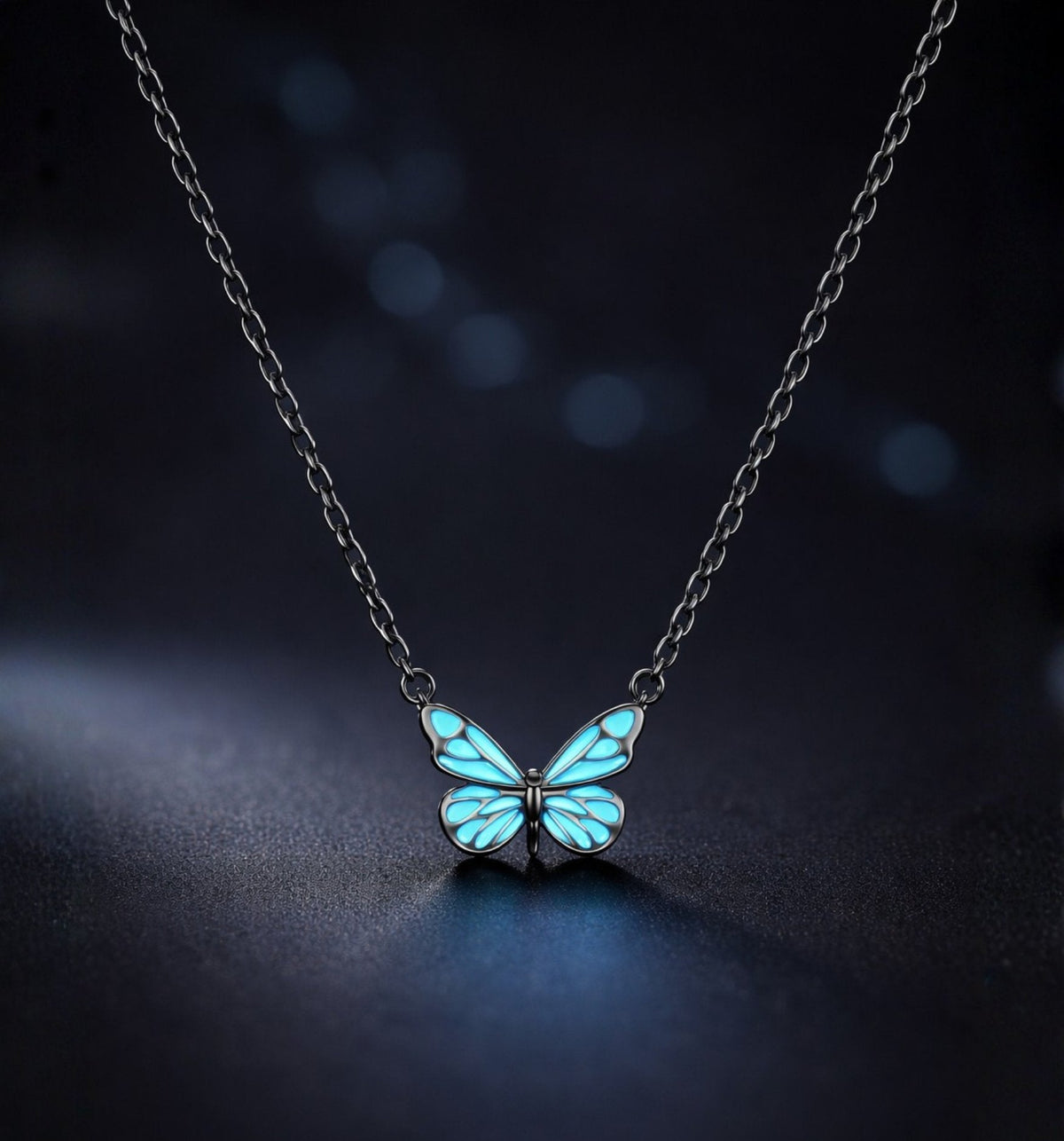 Lichtgevende Vlinder Ketting