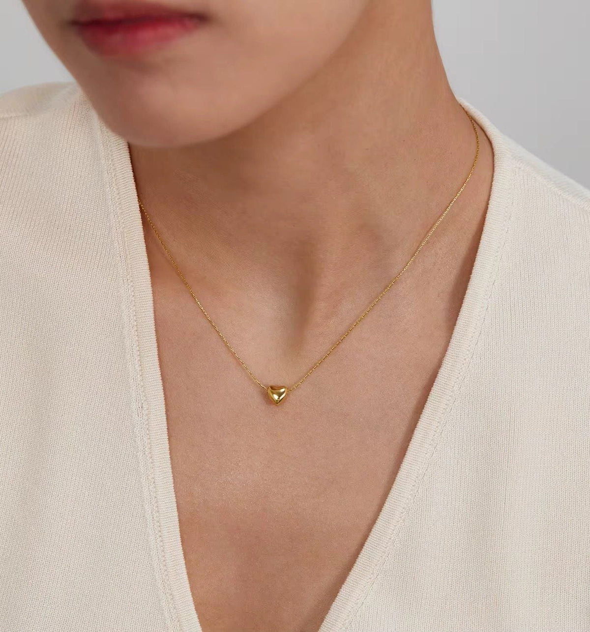 Puffy Hart Ketting