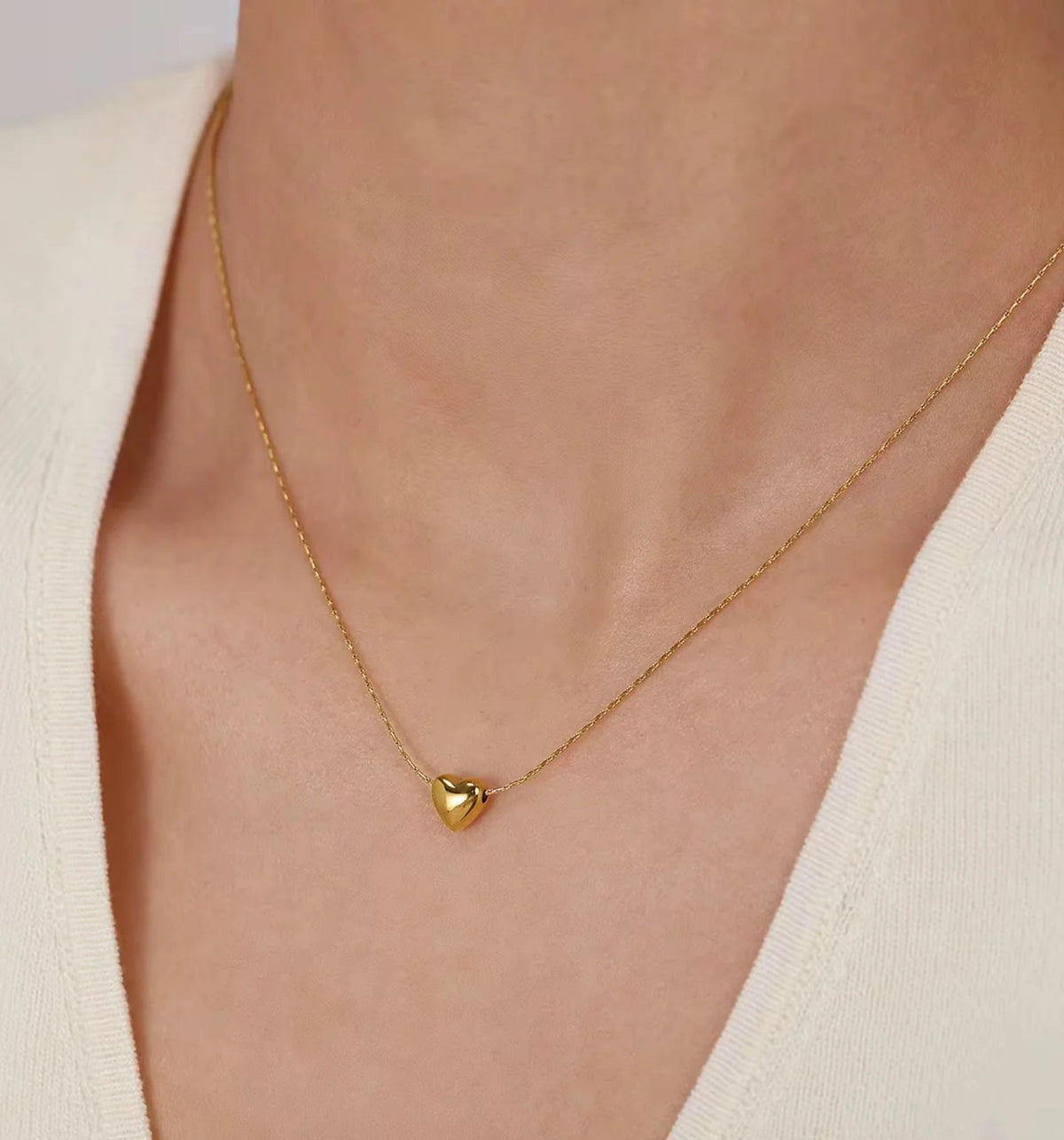 Puffy Hart Ketting