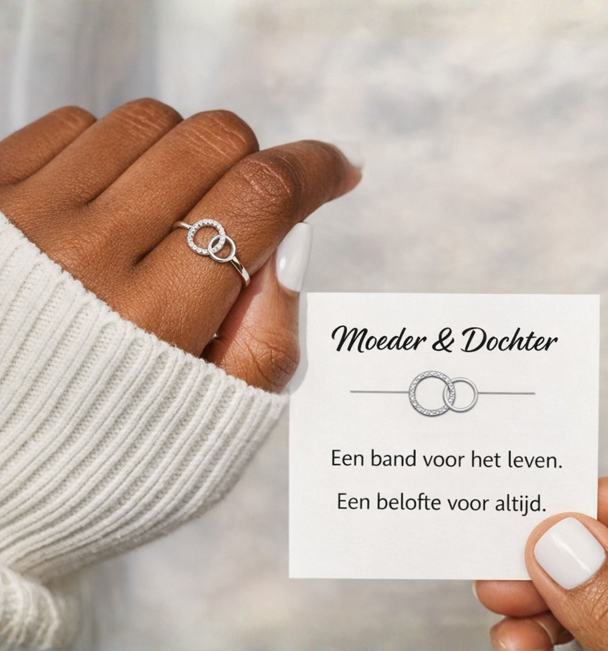 Moeder Dochter Infinity Ring