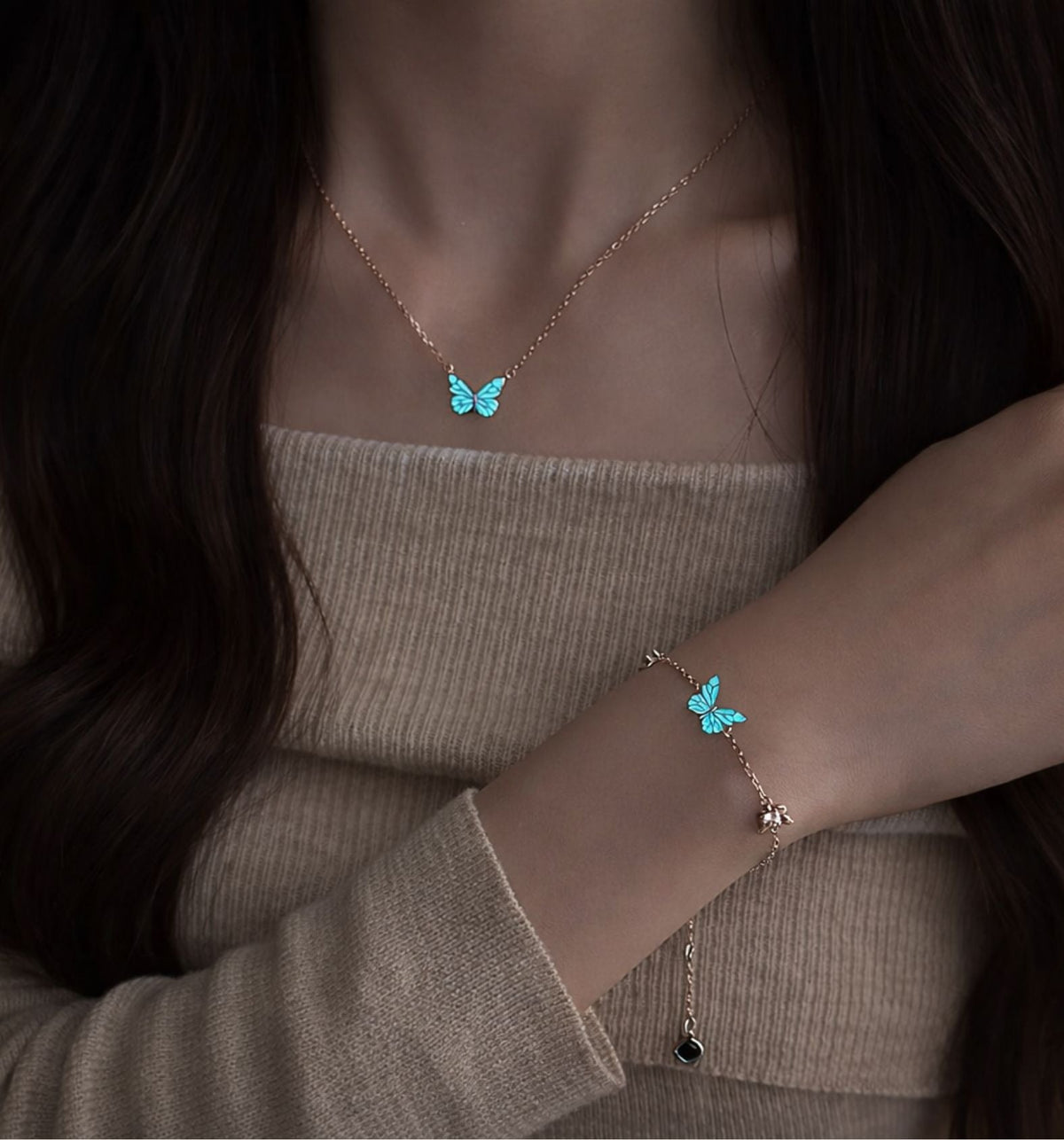 Lichtgevende Vlinder Armband