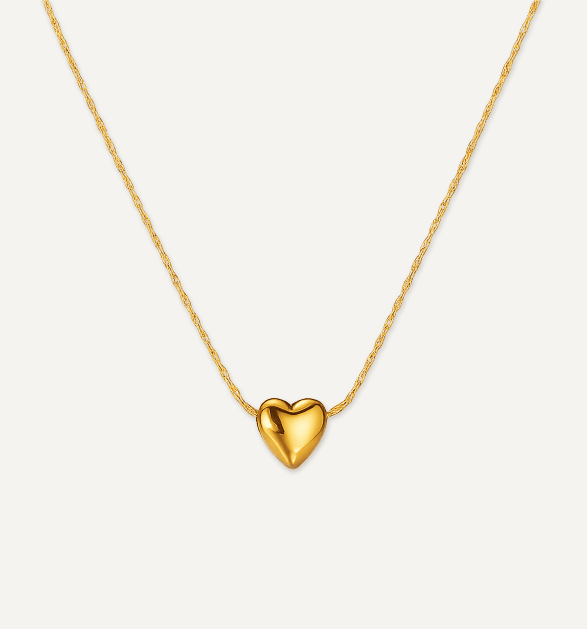 Puffy Hart Ketting
