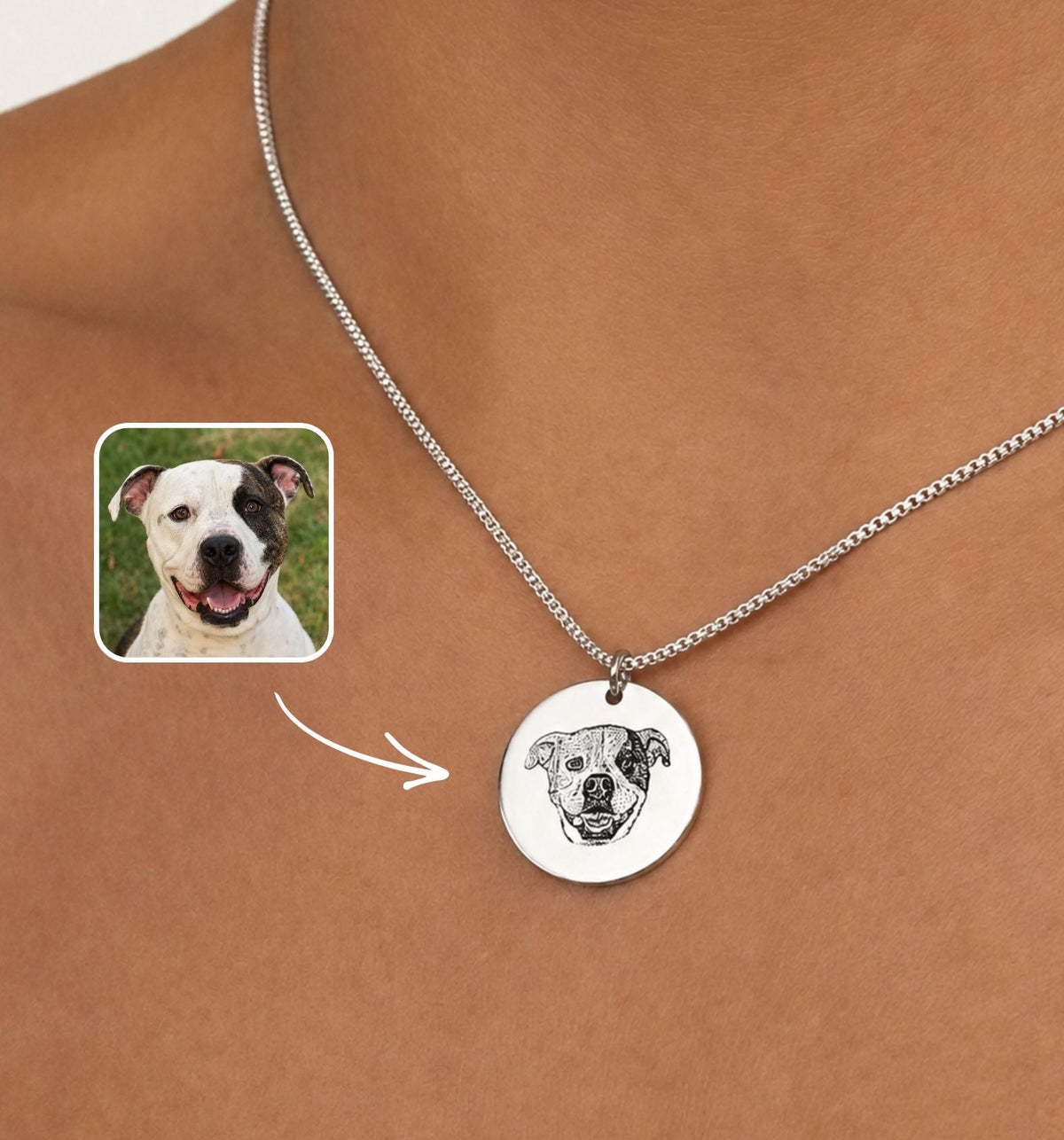 Gegraveerde Huisdier Ketting
