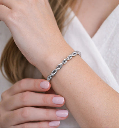 Rope Armband Breed 6mm