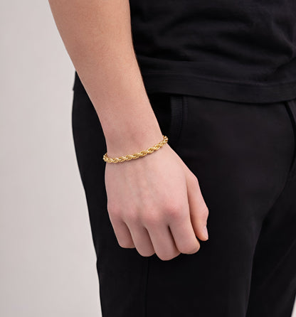 Rope Armband Breed 6mm