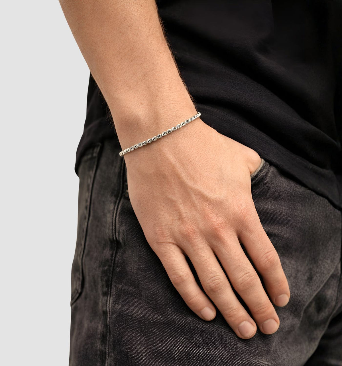 Rope Armband Dun 3mm