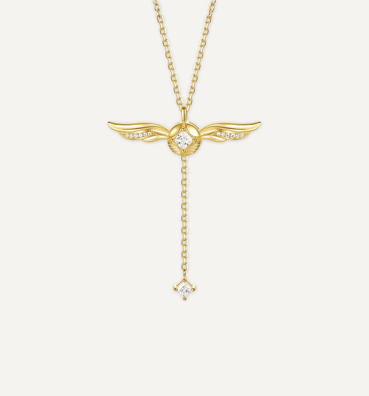 Gouden Celestiale Vleugel Ketting