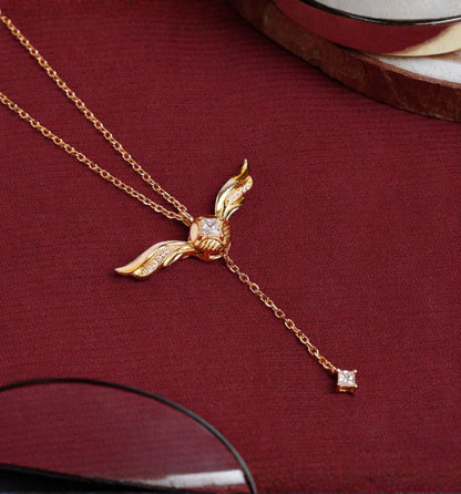 Gouden Celestiale Vleugel Ketting